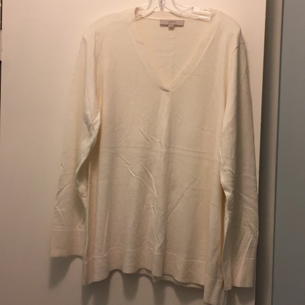 Super soft Loft v-neck swing sweater NWOT